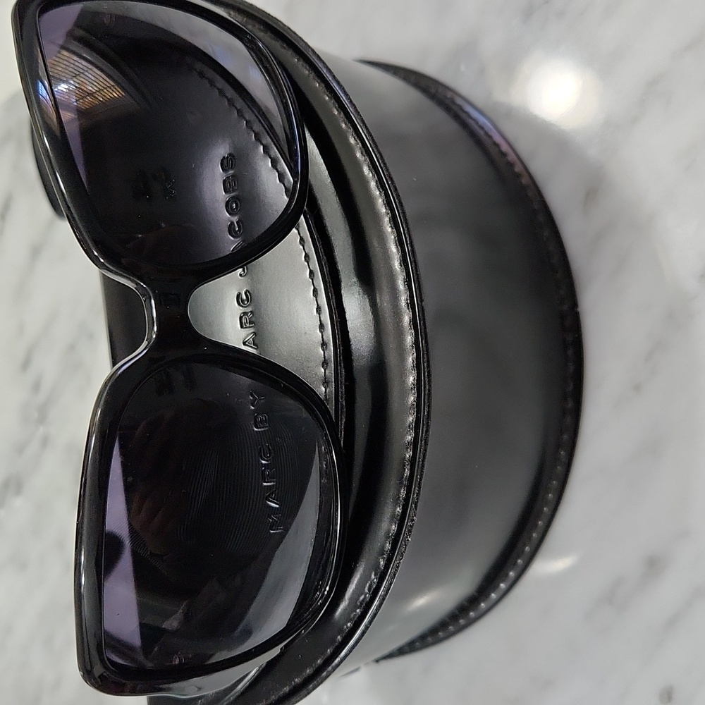 Marc by Marc Jacobs Glossy Black Sunglasses - Picture 3 of 5